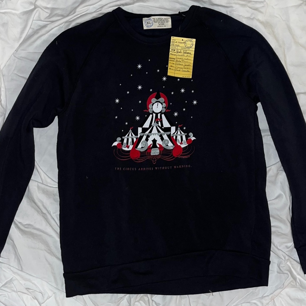 Out of Print/The Circus Arrives Without Warning Crew Neck